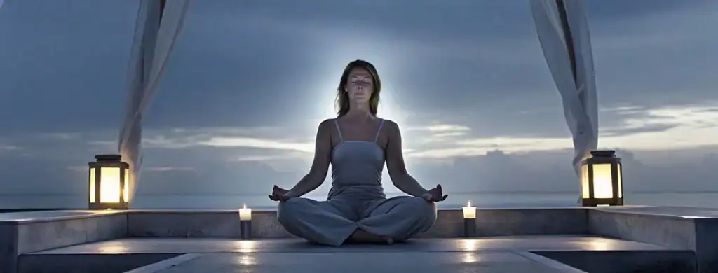 Woman meditating