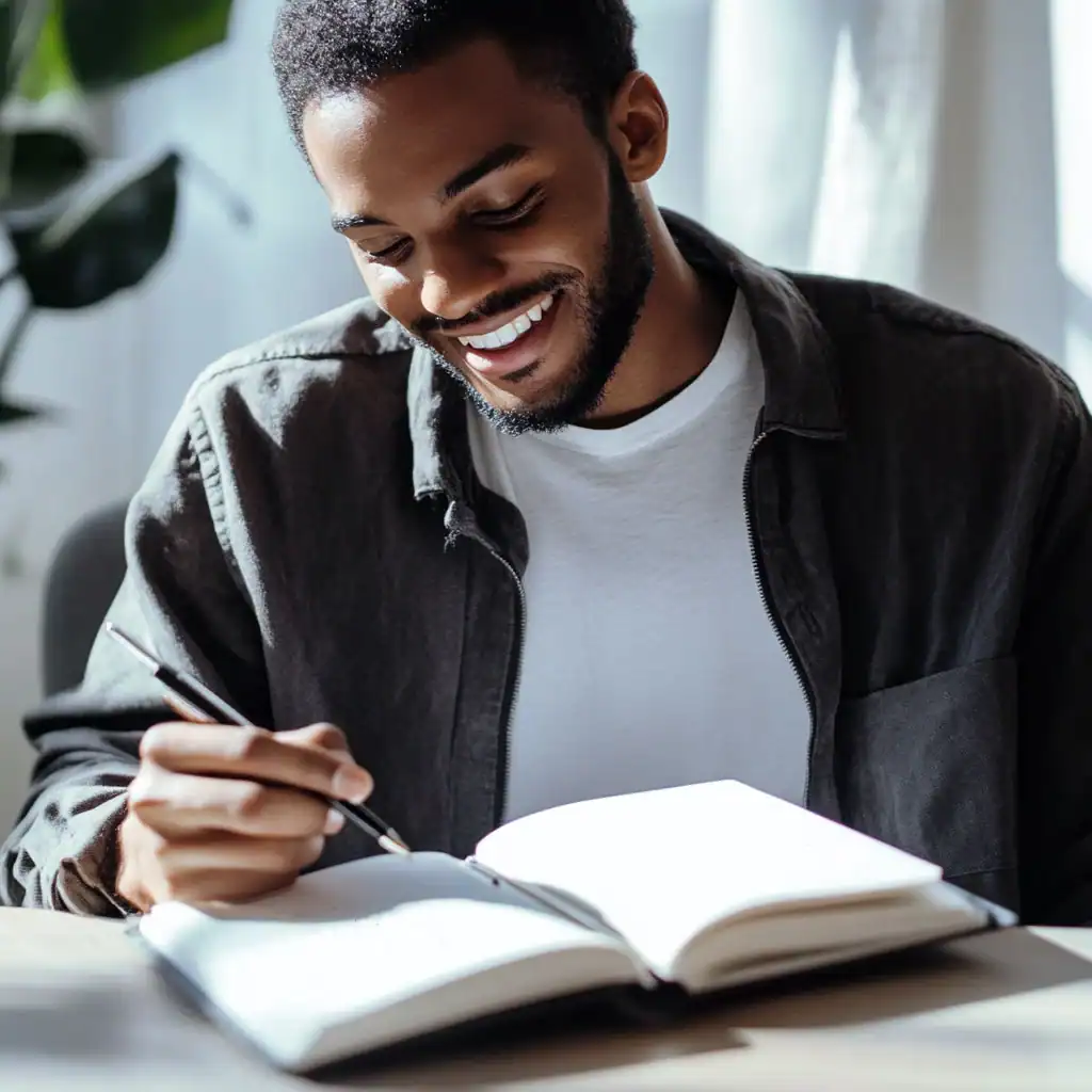 Male Entrepreneur Taking Notes