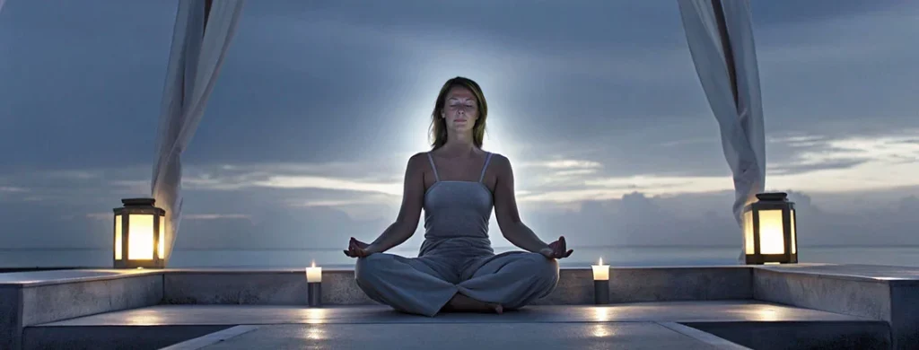 Woman meditating